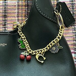 Coach Motif chain charm